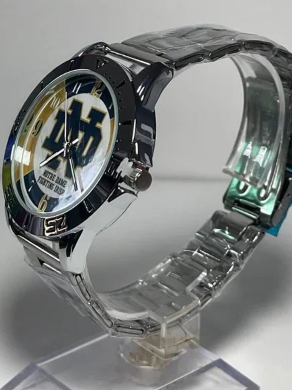 Notre Dame Fighting Irish NCAA Stainless-Steel Watch NEW - Picture 2 of 6